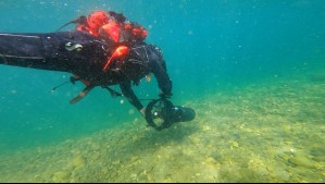 Buzos especializados buscaron atisbos del extraño cuerpo que estaba en el Lago Colico en Viaje a lo Insólito