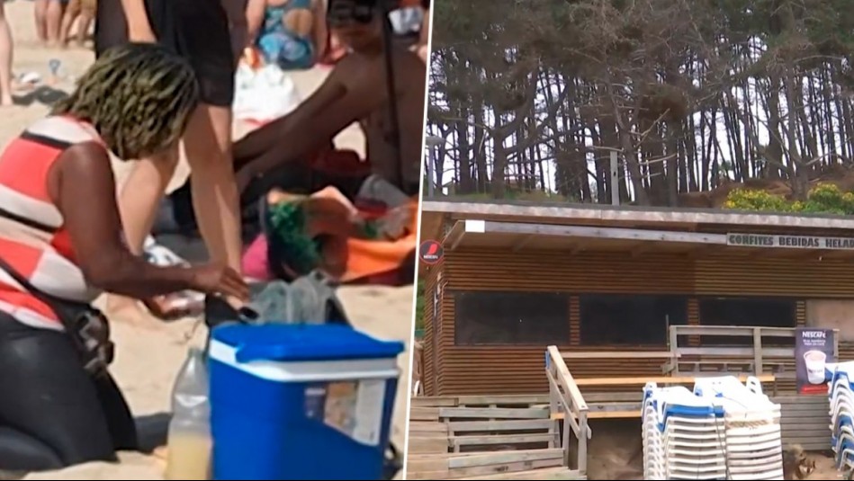 Comida sin resolución sanitaria y tomas de terreno: Comercio ambulante genera temor en playa El Canelo