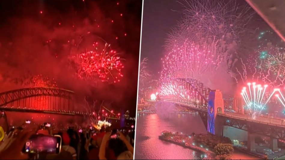 Año Nuevo 2025: Así fue la asombrosa celebración con fuegos artificiales en Australia