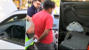 Sin patente ni licencia y lo encendía con cables: Detienen a sujeto que conducía auto con encargo por robo