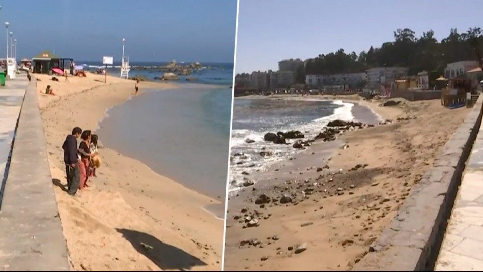 Sin espacio para poner una toalla: La dramática situación de la playa Pejerrey de Algarrobo tras marejadas