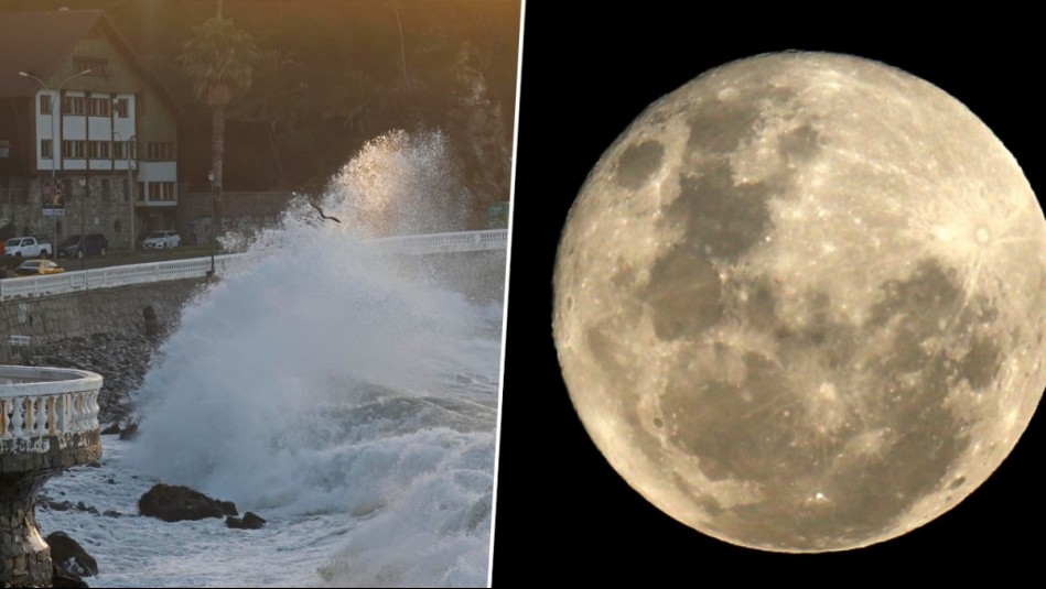 Anuncian marejadas anormales para gran parte de la costa de Chile: Así empeorará las condiciones la luna llena