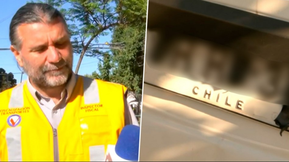 Con rudimentario método: Furgón fue llevado a corrales municipales por ocultar patente con huincha aisladora