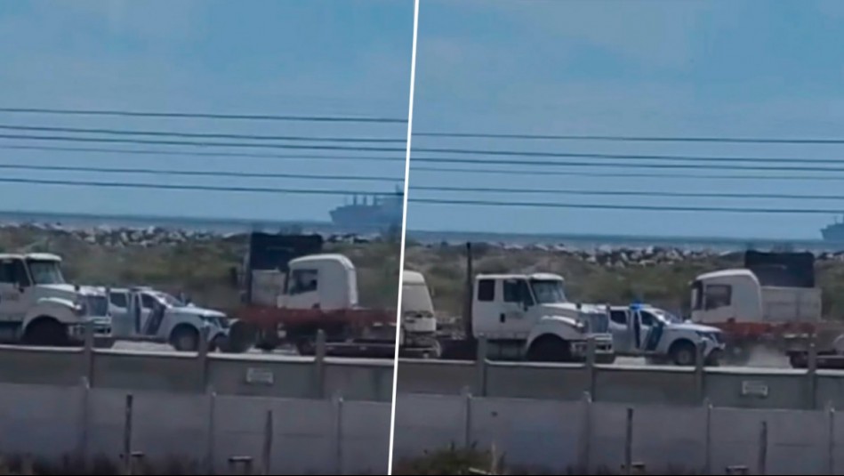 Policía Marítima abate a camionero en San Antonio: Chocó vehículos e intentó atropellar a personal naval