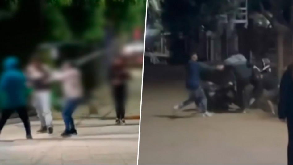 Videos muestran violentas peleas en Playa Grande de Papudo: Se golpearon con piedras y hasta muletas