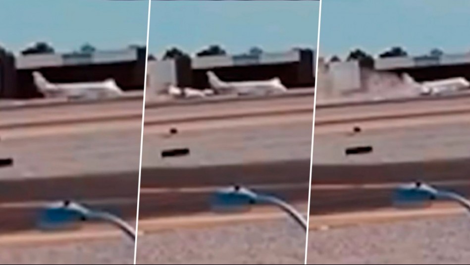 Impactante video muestra momento exacto de nuevo choque entre aviones en aeropuerto de EEUU