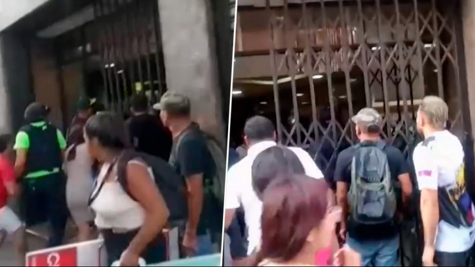 Vendedores ambulantes agreden a funcionarios municipales de Santiago Centro: Debieron refugiarse en galería