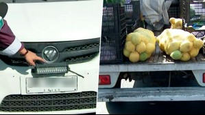 Camioneta circulaba con luces sobre patente delantera y sin la placa trasera: Conductor dice que se la robaron