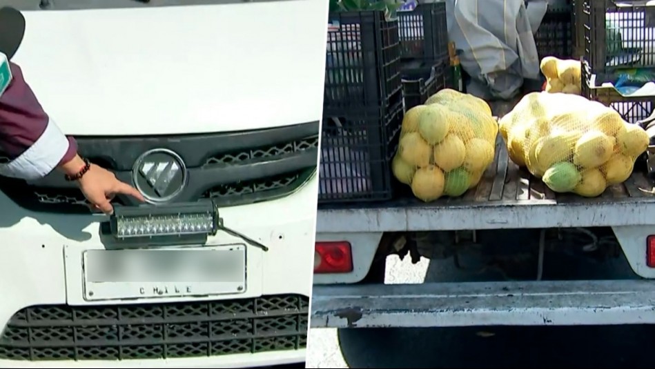 Camioneta circulaba con luces sobre patente delantera y sin la placa trasera: Conductor dice que se la robaron