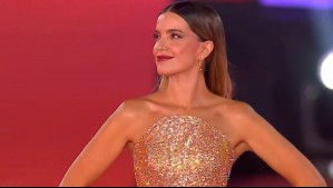 ¡Chica de dorado! Millaray Viera impactó con especial vestido en la Gala del Festival de Viña 2025