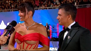 ¡Con beso incluido! Yamila Reyna y Américo sellaron su amor en la Gala del Festival de Viña 2025