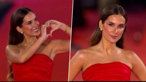 Directo desde España: El vestido en honor a su país que lució María Pombo en la Gala de Viña 2025