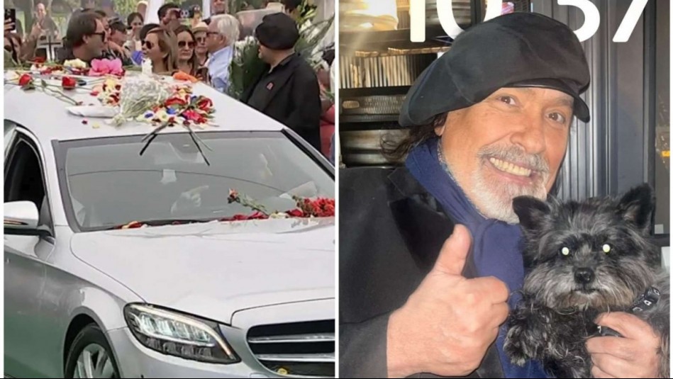 Al ritmo de la 'Luna Llena': Los restos de Miguel Piñera llegaron al cementerio en medio de música y aplausos