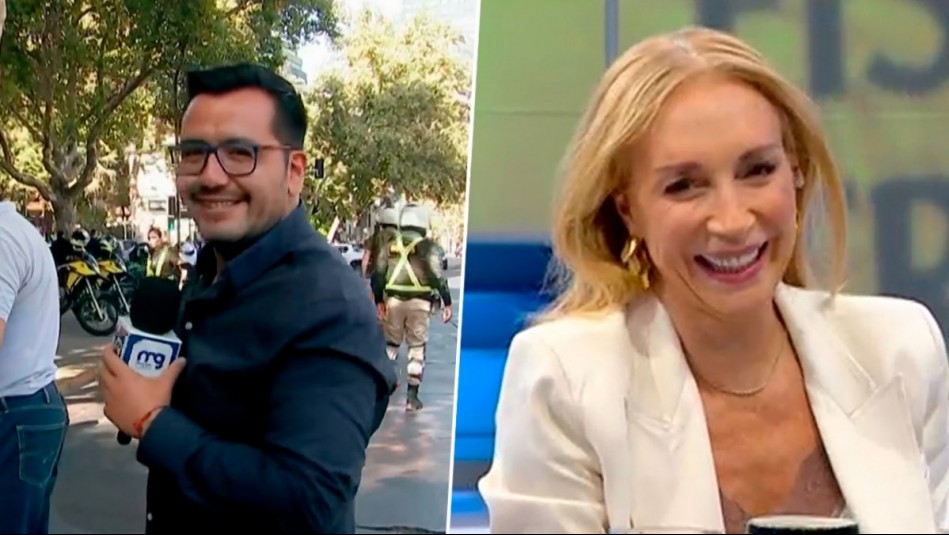 '¿Con quién me estai confundiendo?': Periodista vive chascarro al confundir a Karen Doggenweiler en vivo