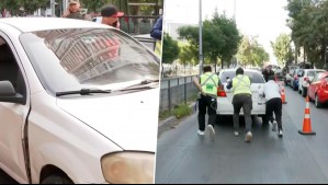 Fue sorprendido sin licencia, llamó a su hermano y le quitaron el auto a él: Quedaron en panne más adelante