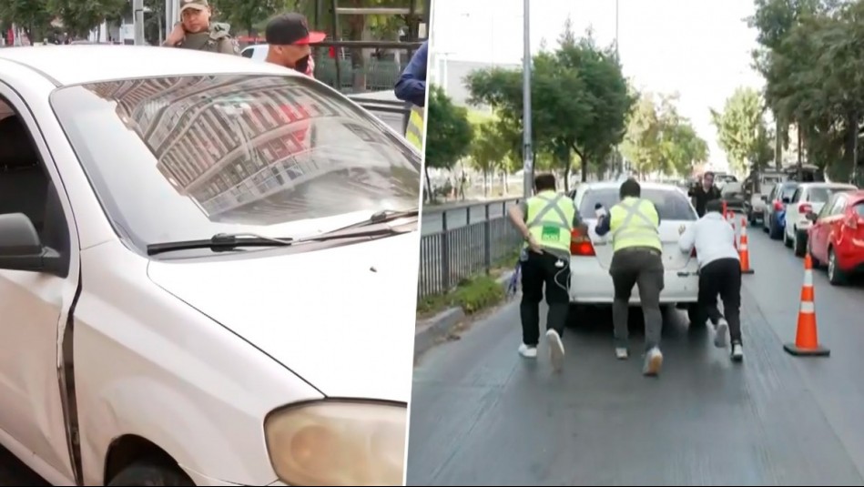 Fue sorprendido sin licencia, llamó a su hermano y le quitaron el auto a él: Quedaron en panne más adelante