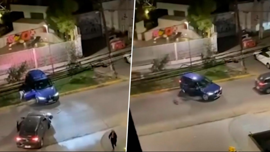 Violento portonazo en Macul: Delincuentes amenazaron y agredieron a conductor tras intentar resistirse a robo