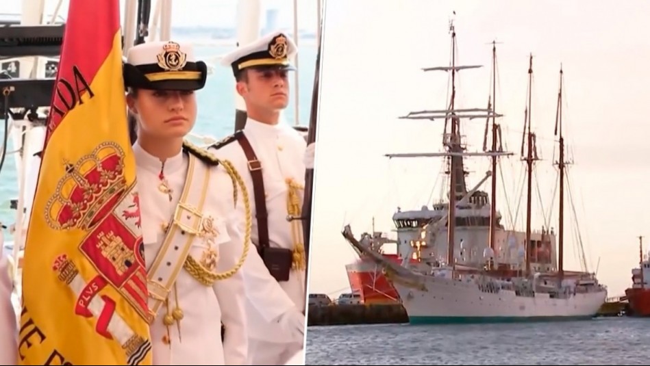 La princesa Leonor de España ya está en Chile: Buque arribó a Punta Arenas dos días antes de lo previsto