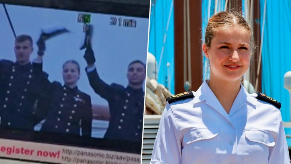 Saludó y se sacó la gorra: Captan a la princesa Leonor en su llegada a Valparaíso a bordo de buque escuela