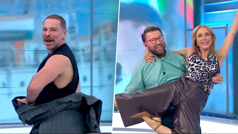 Hasta tiró el vestón al piso: Neme, Karen Doggenweiler y Lucho Ugalde se lucen bailando flamenco en MG