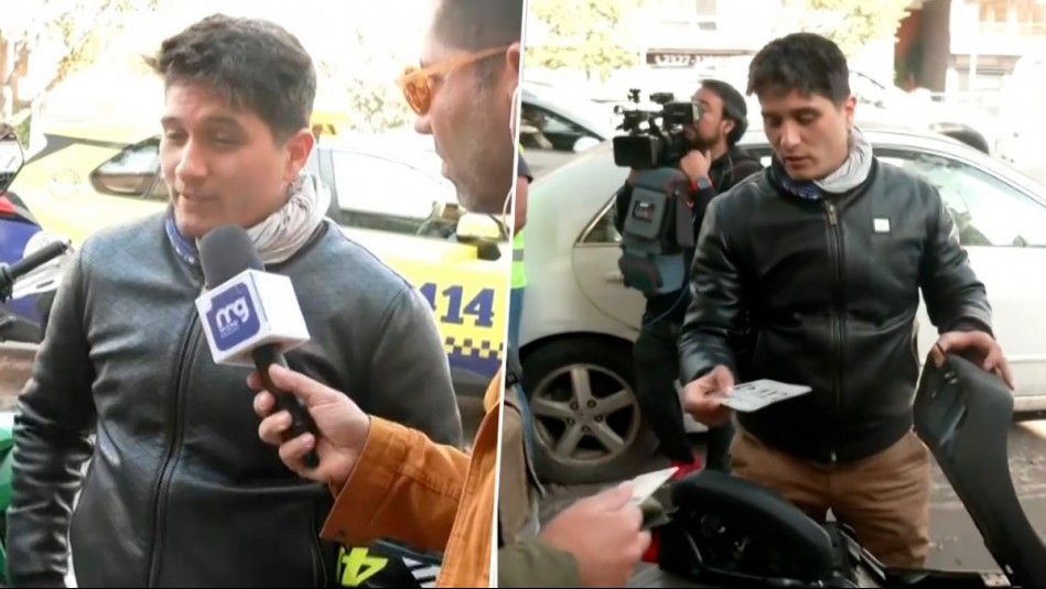 'Mandé un mail que se suspende la clase': Profesor sufre retiro de su moto por no tener patente a la vista