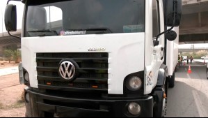 Conductor de camión manejaba sin licencia y con la patente adulterada en la Ruta 5 Sur