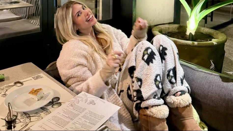 El estilo 'glam' de Coté López con top de lentejuelas y falda en transparencia para una noche especial