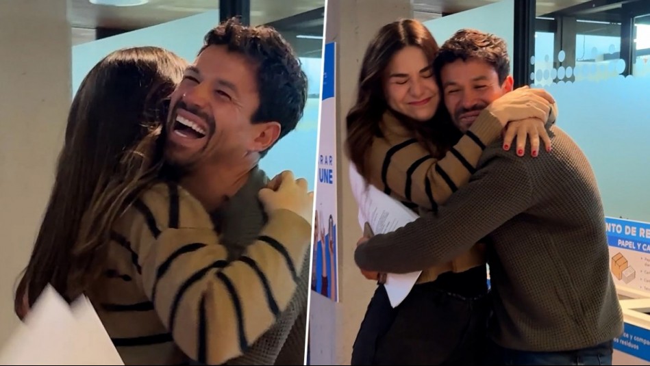 Entre gritos y abrazos: Así fue el reencuentro entre Ingrid Cruz y Chapu para nueva teleserie de Mega