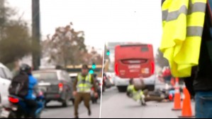 Mucho Gusto capta en vivo a motorista que intenta fugarse y atropella a carabinero en medio de fiscalización