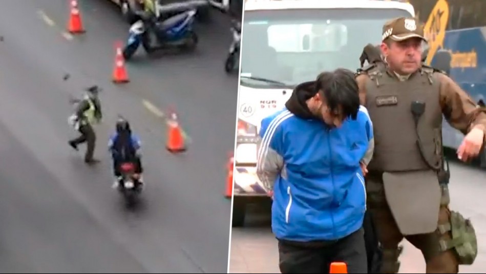 Nuevos detalles sobre motociclista que atropelló a carabinero: No portaba licencia ni documentos del vehículo