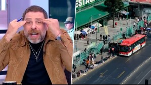 "Un estado demencial": Neme reacciona indignado por ambulantes que usan vía exclusiva de micros en la Alameda