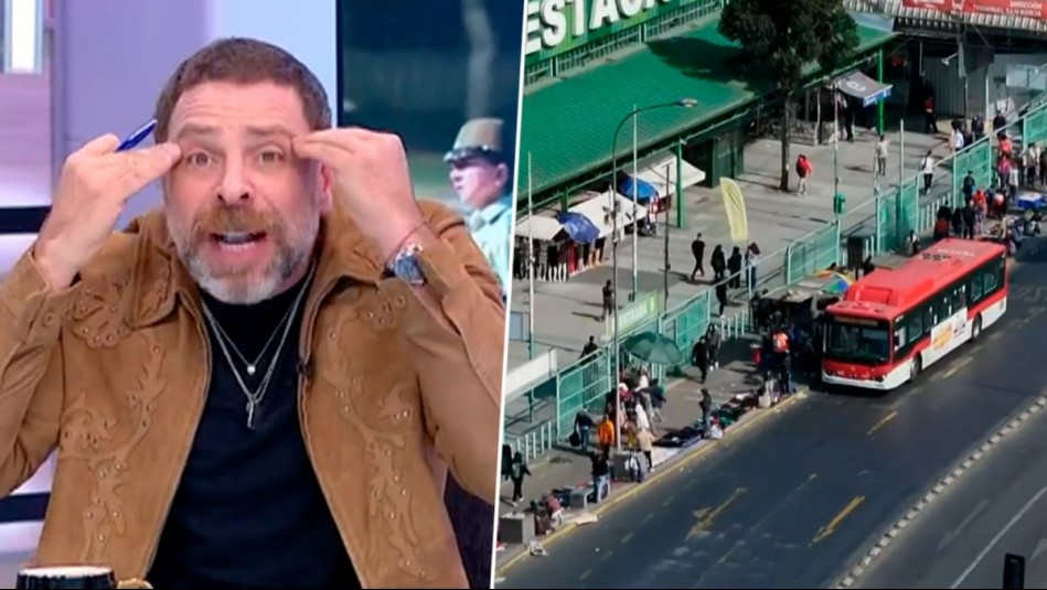 'Un estado demencial': Neme reacciona indignado por ambulantes que usan vía exclusiva de micros en la Alameda