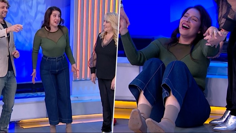 'Es lo que genera un cónclave...': Cote Quintanilla sufrió graciosa caída en vivo en La Hora de Jugar