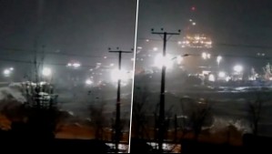 Videos captan potentes marejadas que se produjeron en Punta Arenas durante paso de sistema frontal