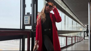 La chaqueta tweed en fucsia y negro: Esta prenda estrella la resalta Nicole Moreno con botas mosqueteras