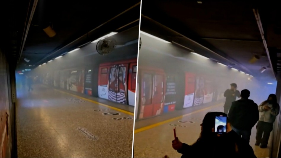 Cierre de cuatro estaciones del Metro de Santiago: Video muestra presencia de humo y evacuación de pasajeros