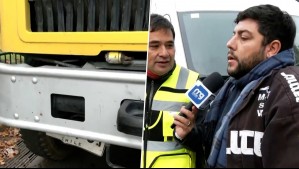 Tenía sus papeles al día, pero la patente no estaba visible: La defensa de conductor de camión durante control