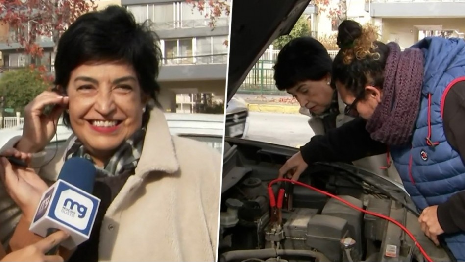 Mujer ayuda a conductor que se quedó sin batería en fila para grabar patentes: Es fanática de Karen y Neme