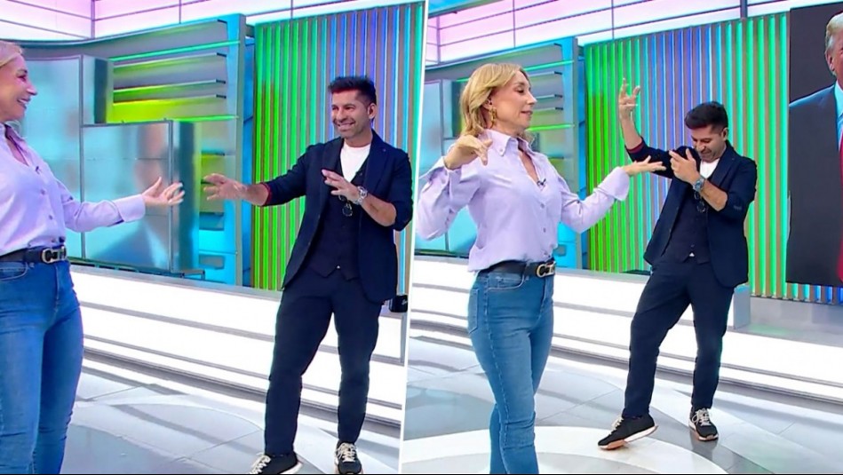Karim Butte enseñó a Karen Doggenweiler a bailar árabe a su propio estilo: La animadora se lució con sus pasos
