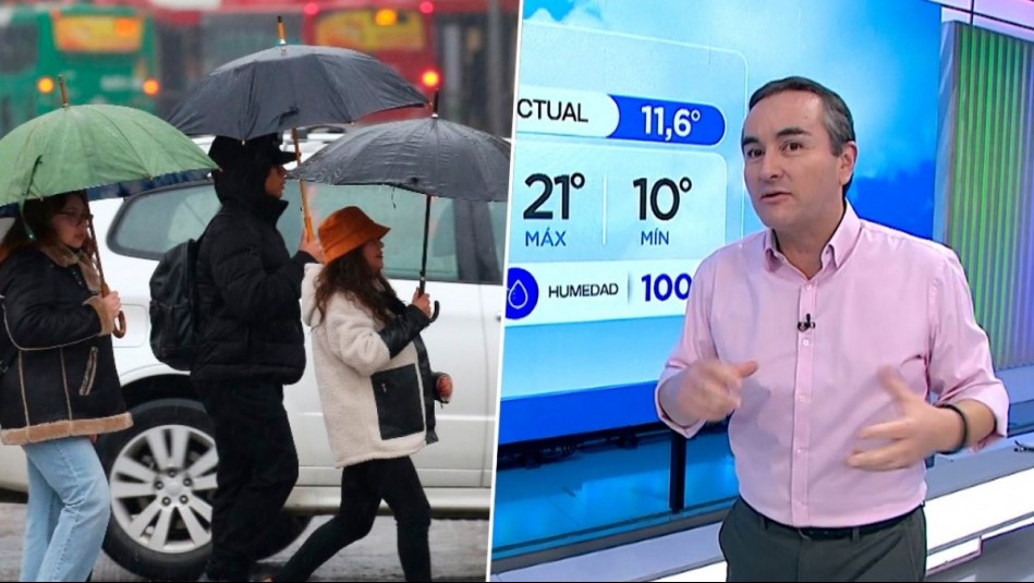 ¿En qué comunas de la Región Metropolitana podría llover este martes?