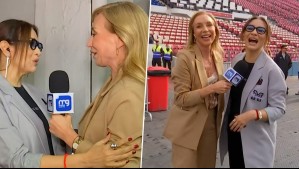 El recorrido de Karen Doggenweiler y Myriam Hernández por el Estadio Nacional en la previa de su concierto