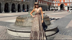 ¡Sumérgete en el estampado geométrico! Angélica Castro se viste de verde pistacho para bailar en Barcelona