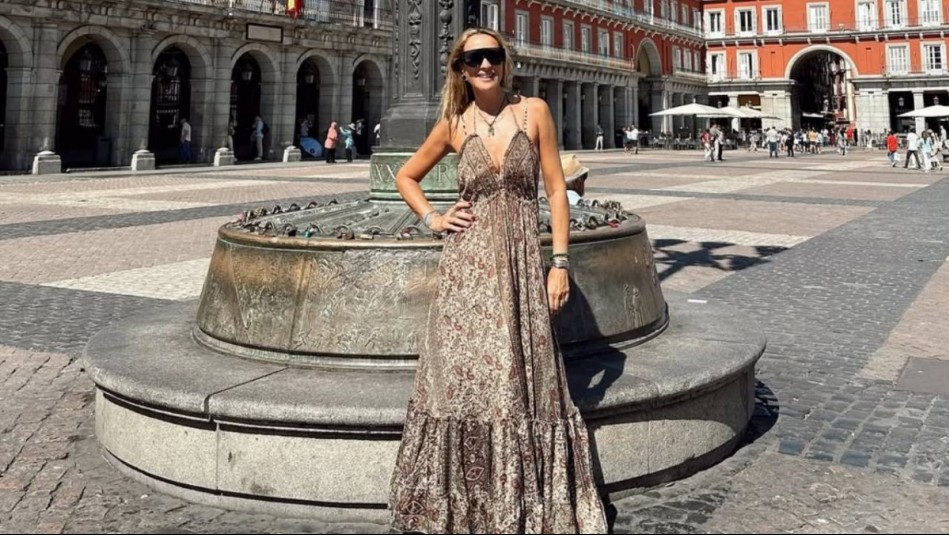 ¡Sumérgete en el estampado geométrico! Angélica Castro se viste de verde pistacho para bailar en Barcelona