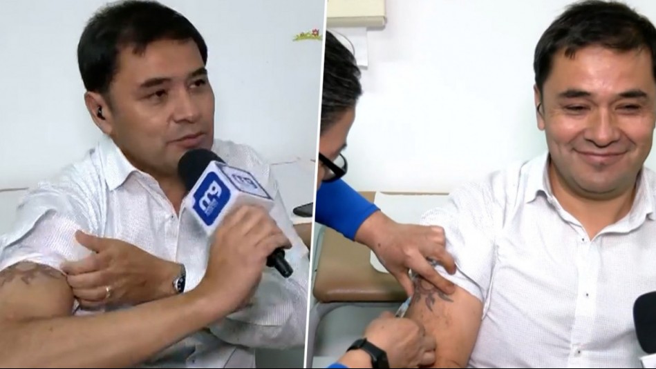 'El pétalo de una rosa': Así fue el momento en que vacunaron en vivo a Roberto Saa contra el sarampión