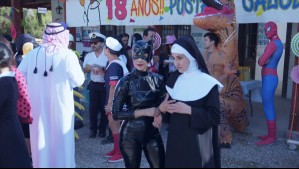 Con entretenidos disfraces: Así fue la celebración de la posta en Los Casablanca