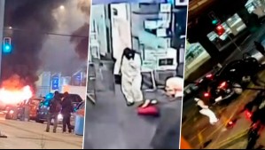 Lo que se sabe del violento robo a tienda en Valparaíso que terminó en balacera y con autos incendiados