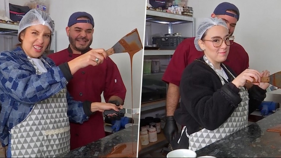 ¿Lo lograron? Cote Quintanilla y Christell Rodríguez fueron desafiadas a jugar con chocolate en De Paseo