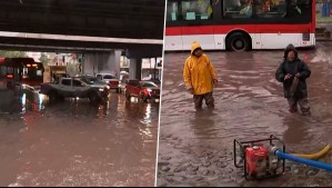 'Todos los años lo mismo': Sector de Parque O'Higgins completamente inundado tras lluvias en Santiago