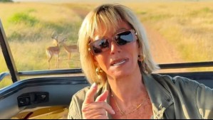 ¡La tendencia relajada para un safari! Raquel Argandoña llega a África y pasea con jogger y blusa oversize