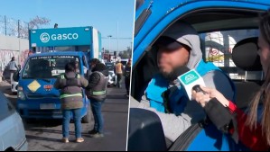 "No me puedo quedar en casa": Descubren a conductor extranjero manejando camión repartidor de gas sin licencia